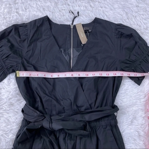New J Crew Ruffle stretch Cotton Poplin jumpsuit - Picture 7 of 9